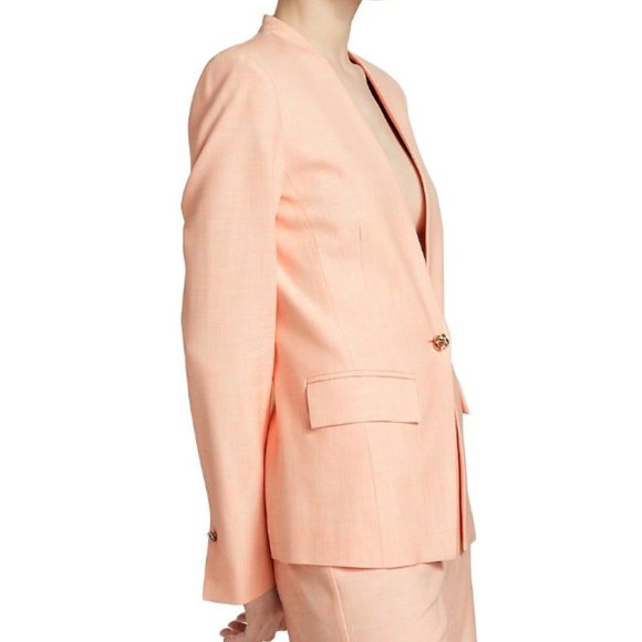 new Derek Lam 10 Crosby Perez Single-Breasted Blazer in Sherbert 252 - Picture 5 of 9